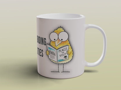 Funny Introvert Bird Mug Cute Office Humour Gift for Coworkers Coffee Mug