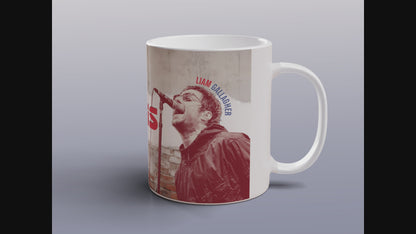 Oasis Mug Noel Liam Gallagher Inspired Retro Rock Music Gift