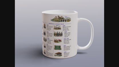 Wales Timeline Mug Welsh History Gift Dragon Flag Historical Coffee Tea Mug