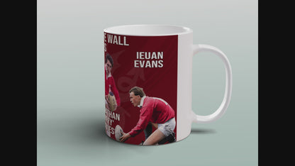 Welsh Rugby Legends Mug Rugby Gift for Wales Fans JPR Williams Jiffy Davies