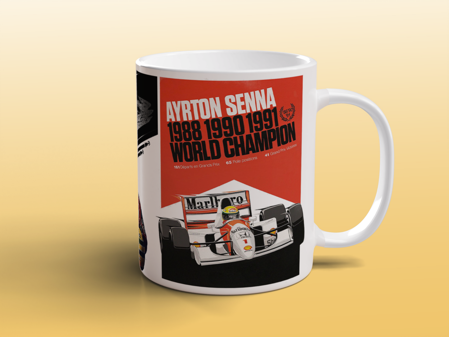 Ayrton Senna Formula 1 Racing Mug – Legendary F1 Tribute Design