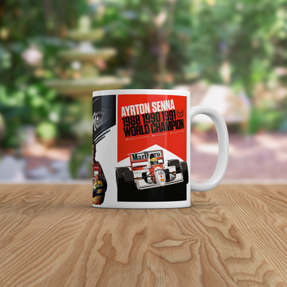 Ayrton Senna Formula 1 Racing Mug – Legendary F1 Tribute Design