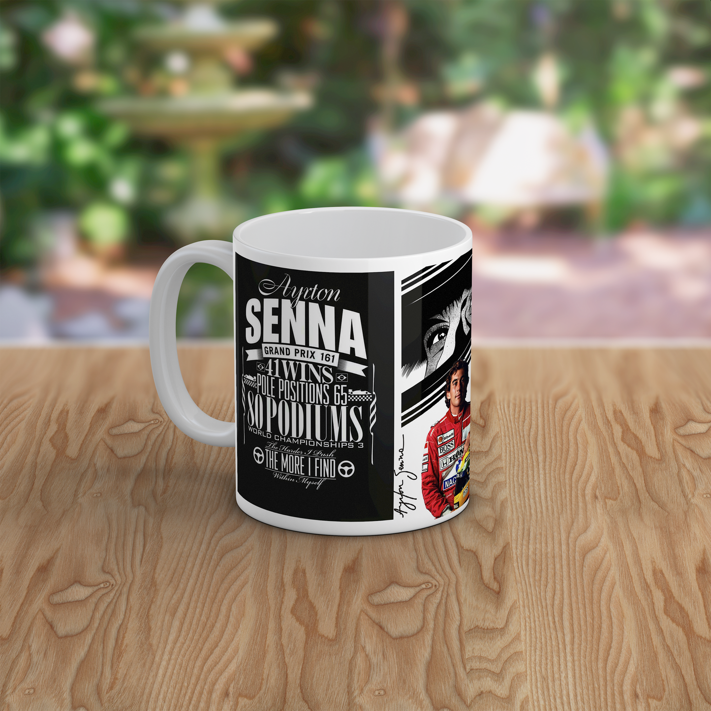 Ayrton Senna Formula 1 Racing Mug – Legendary F1 Tribute Design