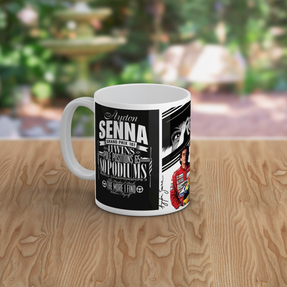 Ayrton Senna Formula 1 Racing Mug – Legendary F1 Tribute Design